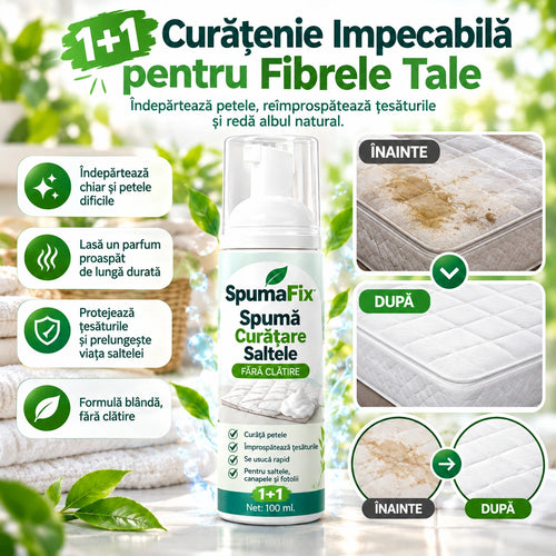 1+1 Spumă pentru Curățarea Saltelelor SpumaFix™