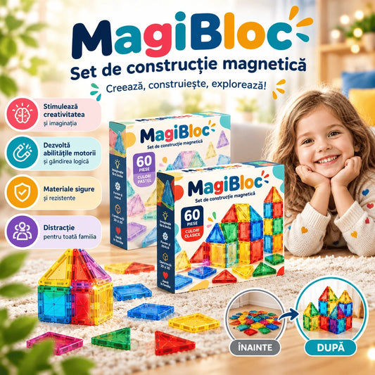Set de Construcție Magnetică MagiBloc™
