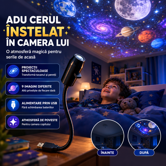Proiector Galaxie Pentru Copii SteluțeMagice™